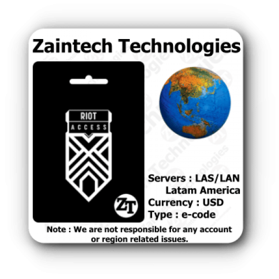 $10 Riot Access Latam America - LAS / LAN Servers