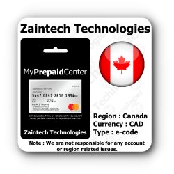 C$3 MyPrepaidCenter Master Card Canada