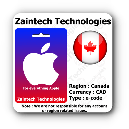 Apple Gift Card Canada Digital Code