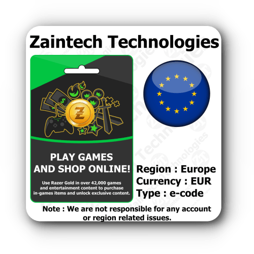 €50 Razer Gold Europe €50 Razer Gold Europe