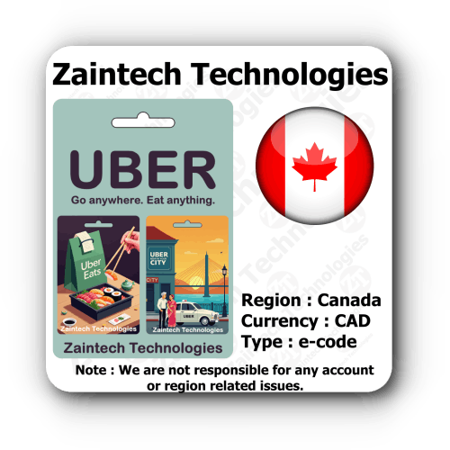 Buy Uber & Uber Eats Canada Gift Card Online