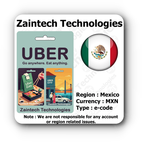 Buy Uber & Uber Eats Mexico Gift Card Online