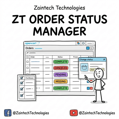 ZT Order Status Manager for OpenCart 3.x